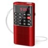 Mini Portable Pocket Fm Radio Red