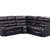 Khloe Recliner Sofa Set PU - Black