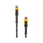 DeWALT 1.2m Charging Cable Reinforced With Kevlar Lightning To USB-C