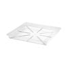 EDEN 380mm Clear Porto Planter Square Saucer
