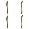 4x 4pc NF Living Mango Wood Spreader Handcrafted w/ Utensils 18x4cm Solid