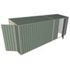 Build-A-Shed 1.2 x 5.2 x 2.0m Skillion Single Hinged Side Door Shed - Green