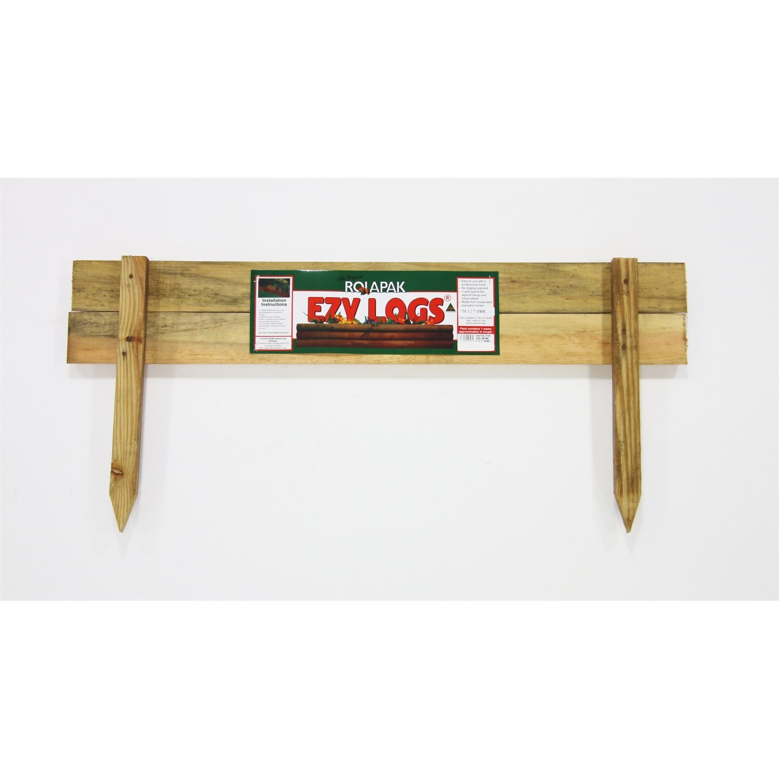 Rola Pak 1m 2 Log Ezy Log Garden Edging Bunnings Australia