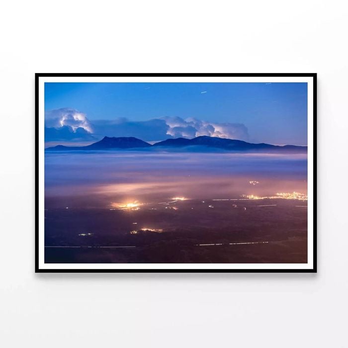 Sunrise with Fog  Print 100% Australian Made 90x60cm  (Poster)
