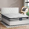 Oikiture Bed Frame Double Size Gas Lift with Mattress COTI