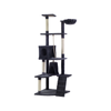 YES4PETS 193cm Cat Scratching Tree Post Sisal Pole Scratching Post Scratcher Tower Condo Grey