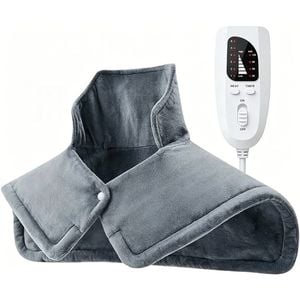 Catzon Heating Pad Heated Neck And Shoulder Wrap 6 Heat Settings 4 Timer Gift-grey