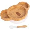 Tiny Dining Bamboo Koala Baby Weaning Plate & Fork Set