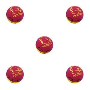 5PK NRL Brisbane Broncos NRL Super-High Bounce Ball 60mm - Red