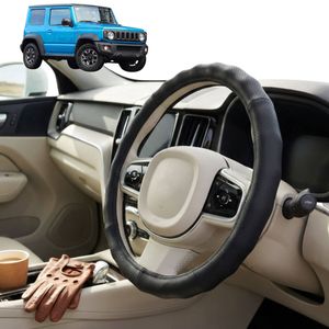 Australian Goose Steering Wheel Cover for Suzuki Jimny 1981 - 1998 (SJ30/SJ40/JA/JB) Circle Black