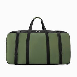 NNEOBA Wheeled Outdoor Travel Storage Bag Green