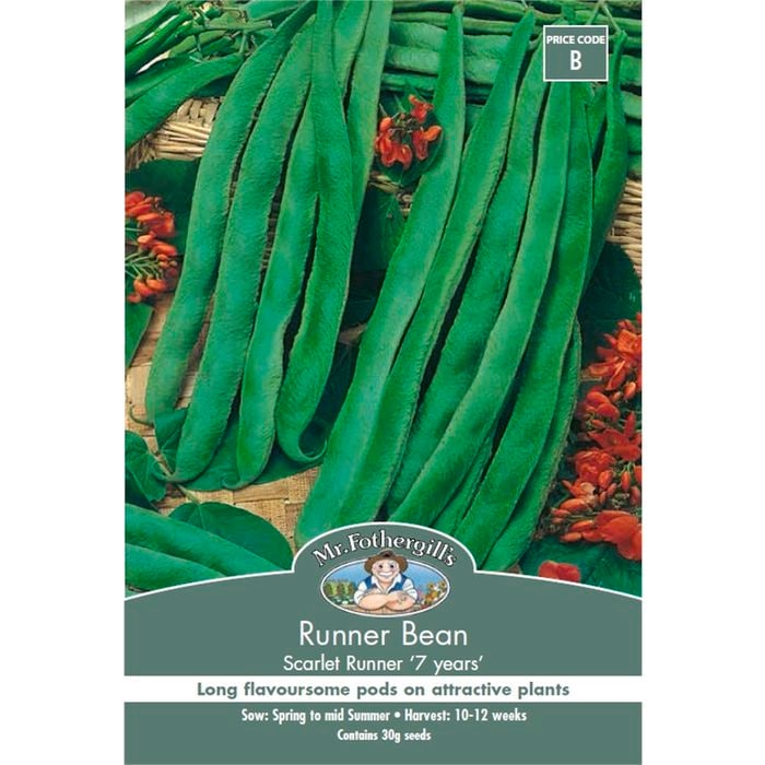 Mr Fothergill's Seed Runner Bean Scarlet Runner ‘7 years’