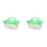 2PK Dudley's World Of Pets Portable Fish Tank Large Assorted