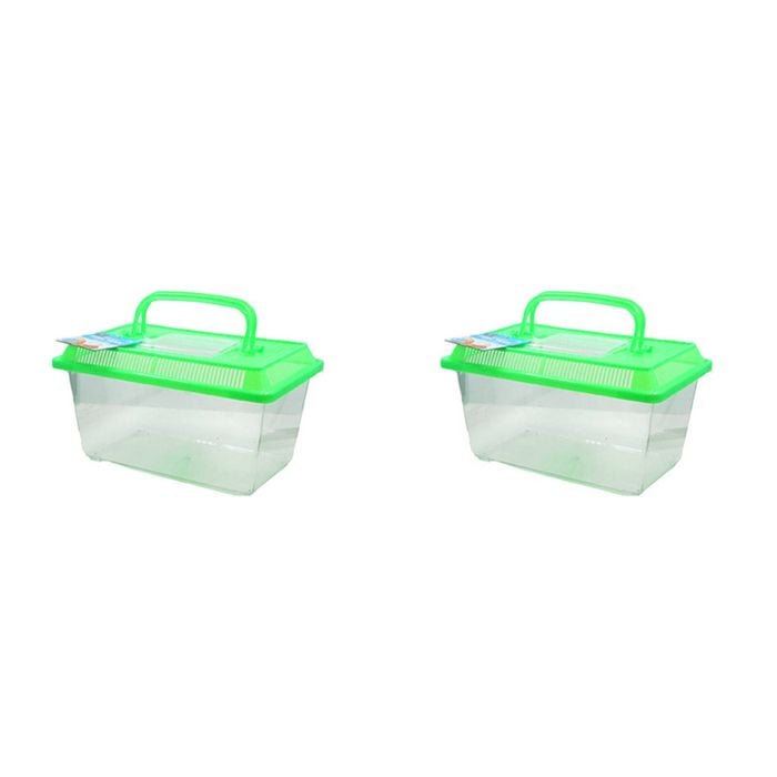 2PK Dudley's World Of Pets Portable Fish Tank Large Assorted