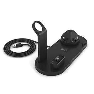 Provecta 3-in-1 Wireless Charging Dock For iPhone Apple Watch AirPods Black