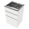 Everhard 45L White Nugleam Drawer System Laundry Unit
