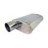 Redback 3" Performance Muffler Offset/centre - 9" X 4" Oval, 14" Long, 304 Ss (polished)
