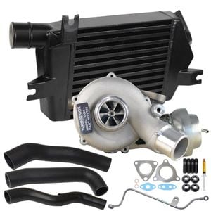 Upgrade Billet Turbo Charger With 60mm Intercooler & Hoses And Genuine Oil Feed Pipe For Mitsubishi Triton MN 4D56 2.5L VT16