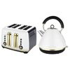 Morphy Richards Ascend Soft Gold Traditional Pyramid Kettle & 4 Slice Toaster