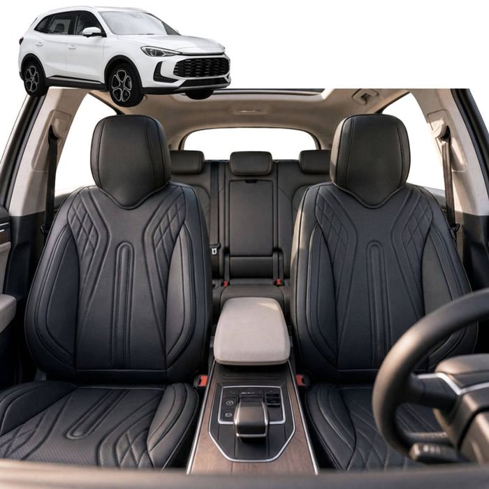 Australian Goose Front Seat Covers for MG ZS 2025 - Current (ZS32) - PU Leather, Black (2pc)