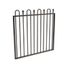 ProtectorAl 0800 - 1200 x 1200 mm Black Aluminium Pool Gate Loop & Spear - Black