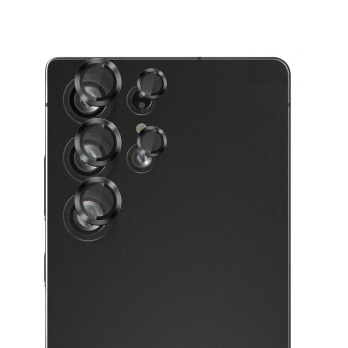 50pc EFM Camera Lens Protector Bulk Set for Samsung Galaxy S25 Ultra Carbon