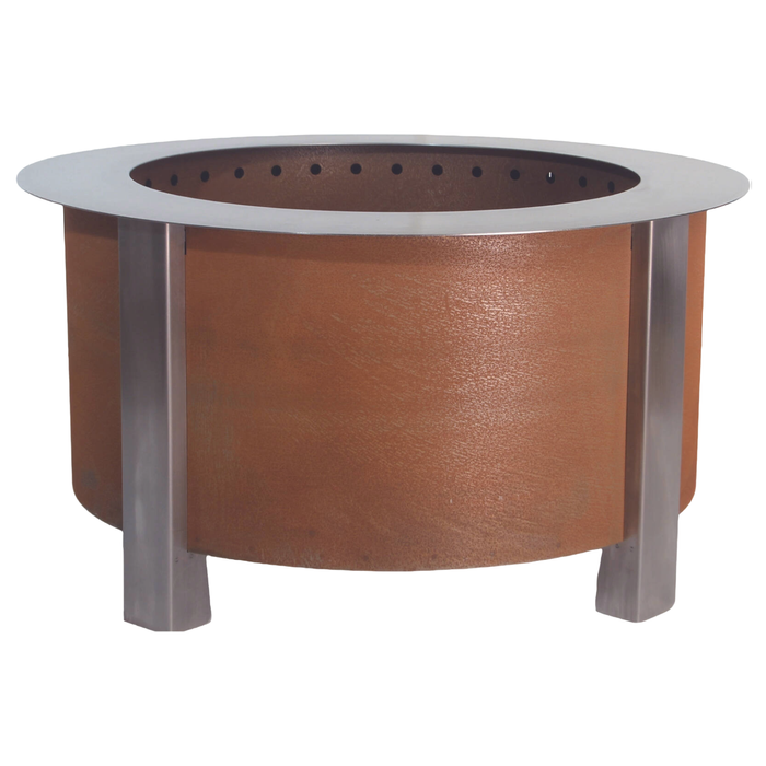 Patina Large Round Rust Fire Pit