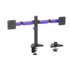 Brateck Ldt89-c024 Matte Black Amethyst Articulating Gaming Dual Monitor Arm (new)