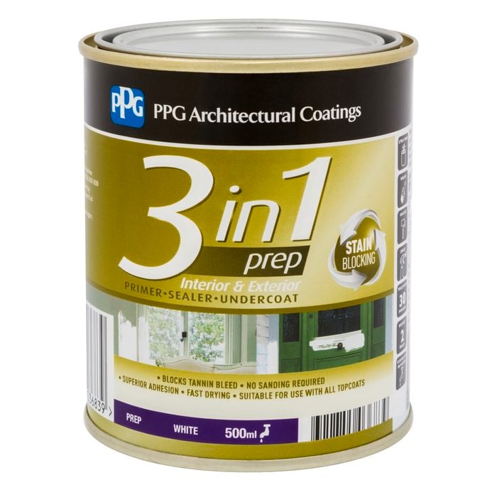PPG Paints 500ml White 3 In 1 Undercoat Primer Sealer