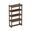 Astin Sinclair 800 x 1400 x 350mm Walnut-Look Dempster 4 Tier Bookshelf