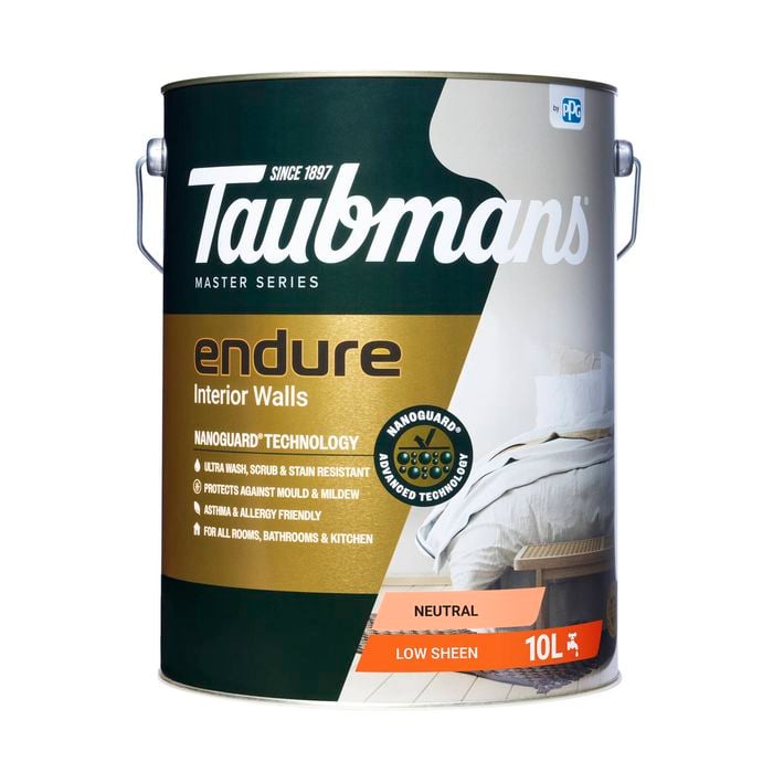 Taubmans 10L Neutral Low Sheen Endure Interior Walls Paint