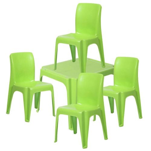 Tuff Play Kids Furniture Tinker Table Chairs Set Apple Green Bunnings Australia
