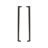 ProtectorAl 1200mm Black Aluminium Gate Converter - 2 Pack