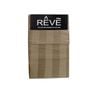 Bloomington Pair of Reve 100% Cotton Standard Pillowcases 48 x 74 cm Wide Stripe Latte