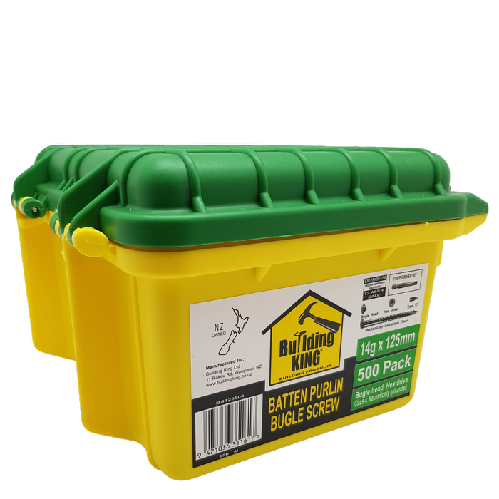 Building King 125mm x 14g Batten Screw - 500 Pack