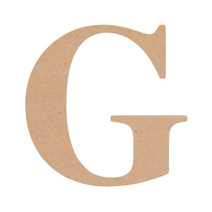 All Set 9cm MDF Alphabet Letter G