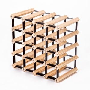 Home Ready 20 Bottle Timber Wine Rack Storage Cellar Organiser