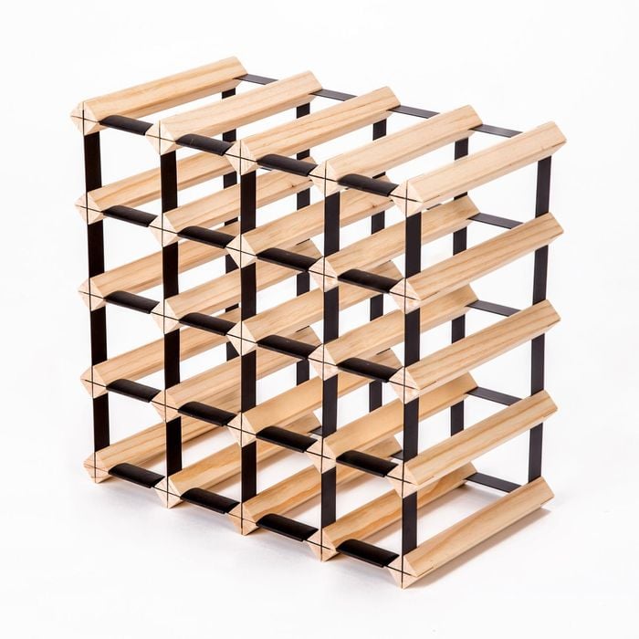 Home Ready 20 Bottle Timber Wine Rack Storage Cellar Organiser