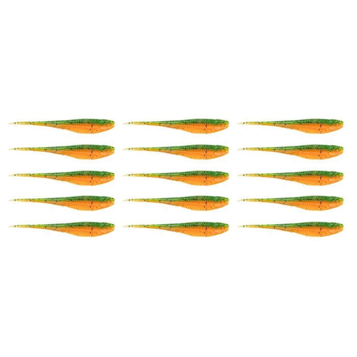 3x 5PK 5In Rapala Crush City The Jerk Soft Plastic Minnow Lures - Rockmelon