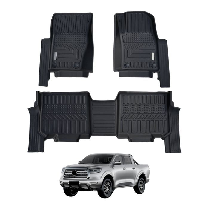 AUSGO Car Floor Mats for GWM Cannon Alpha Diesel 2024-Onwards All-Weather Floor Liners