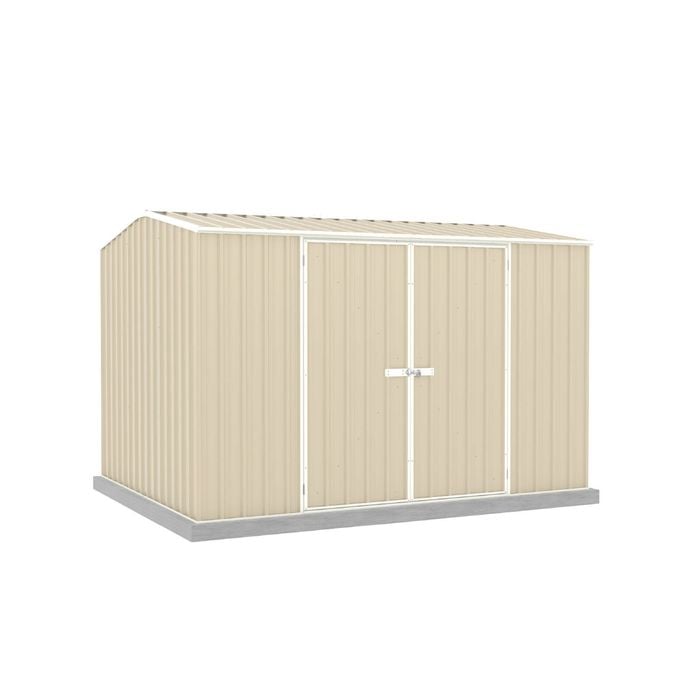 Absco Sheds 3.0 x 2.26 x 2.0m Paperbark Premier Double Door Garden Shed