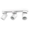 Click White Triple Head GU10 Spotlight