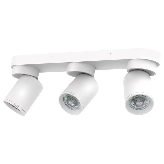 Click White Triple Head GU10 Spotlight