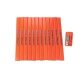 Craftright Carpenters Pencil with Sharpener - 12 Pack