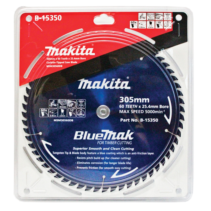 Makita 305mm 60T BlueMak Mitre Saw Blade