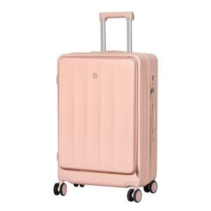 Slimbridge 26" Luggage Suitcase TSA Lock Cup Holder USB Pink