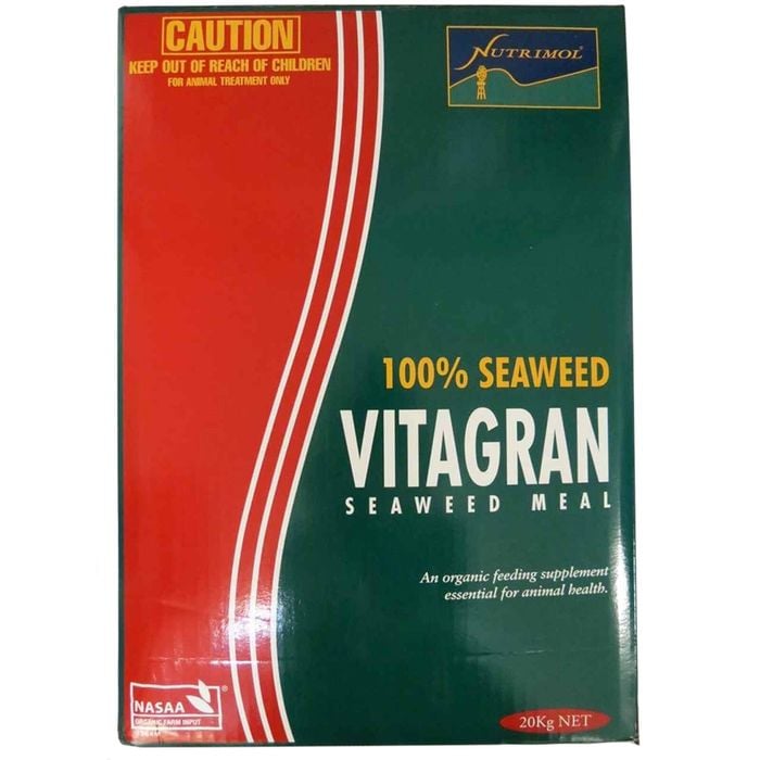 Nutrimol Vitagran Seaweed Meal Animal Stockfeed Vitamin Supplement 20kg