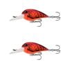 2x 13 Fishing 50mm Gordito Crankbait Fishing Lures - Mudbug Punch