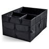 NNEOBA Large Capacity Collapsible Car Trunk Organizer Storage Box Black