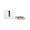 Trenton Table Numbers - Black Number on White - 1-25